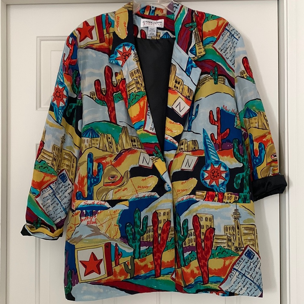 CAROL HORN workshop 100% silk jacket.
